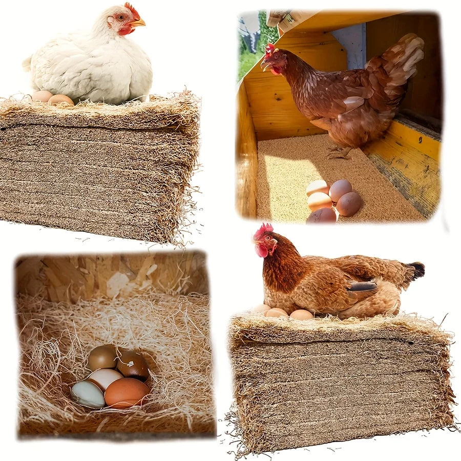 Tapis de Nid pour Poules – Brun Foncé