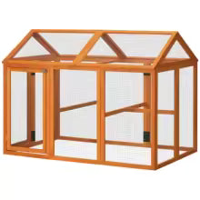 Enclos pour Poules en Bois et Grillage – 140 cm