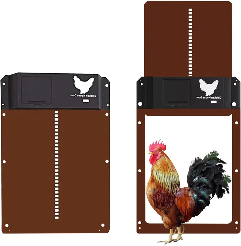 Porte automatique pour poulailler avec capteur de lumière