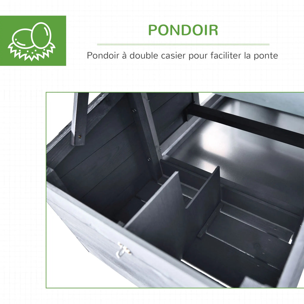 Poulailler Cottage sur Pied en Sapin Massif – 150,5 cm