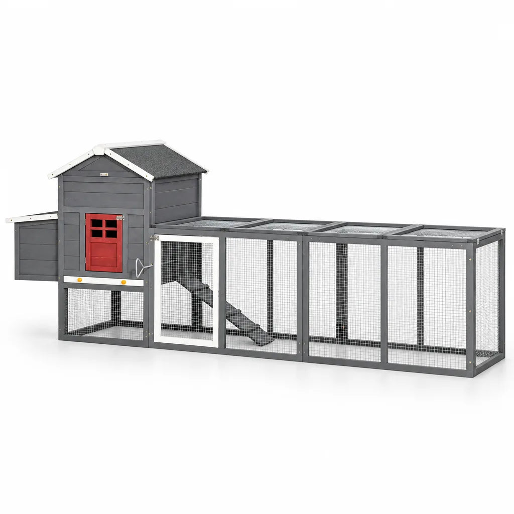 Poulailler en Bois avec Plateau Amovible – 300 cm