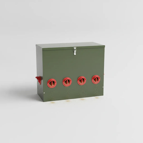 Mangeoire pour Poules en Acier – Grande Capacité 25 kg