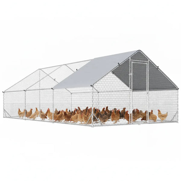 Enclos Extérieur pour Poules 18 m² – Parc Grillagé