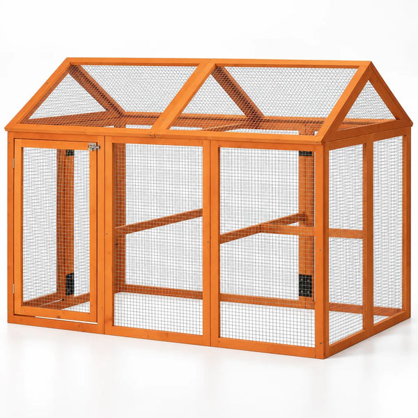 Enclos pour Poules en Bois et Grillage – 140 cm