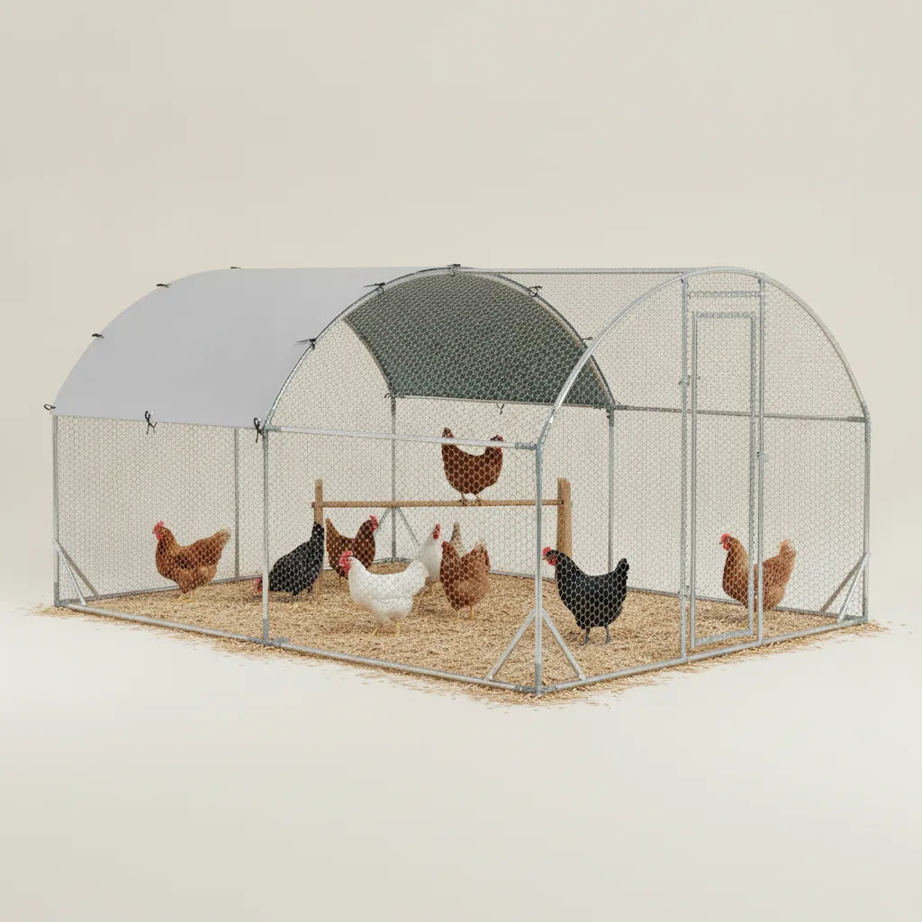 Enclos Extérieur pour Poules 10,64 m² – Parc Grillagé