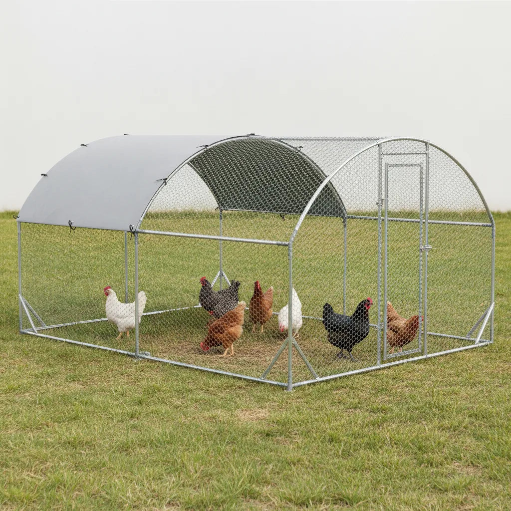 Enclos Extérieur pour Poules 10,64 m² – Parc Grillagé
