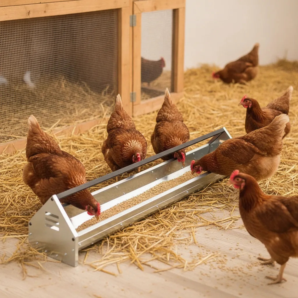 Mangeoire Longue pour Poules – 108 cm