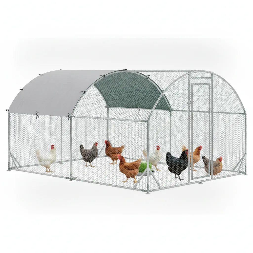 Enclos Extérieur pour Poules 10,64 m² – Parc Grillagé