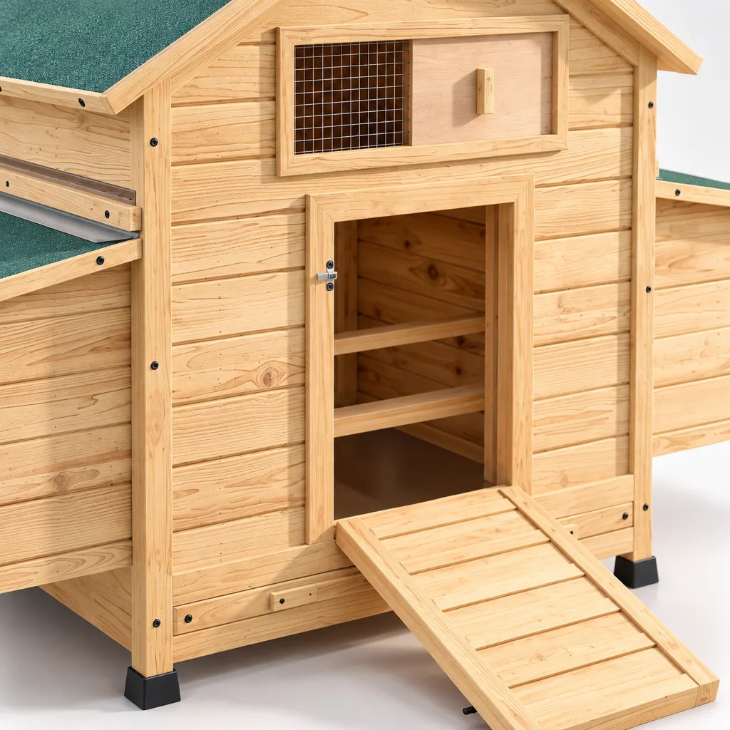 Poulailler en Bois avec 2 Nichoirs – 150 cm
