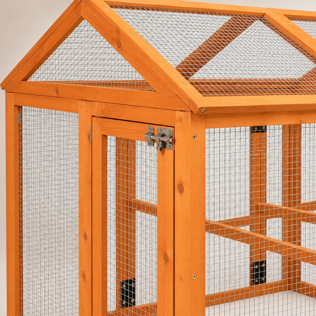 Enclos pour Poules en Bois et Grillage – 140 cm